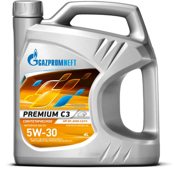 Gazpromneft Premium C3 5W-30 4L FF_Face_20-03-2024